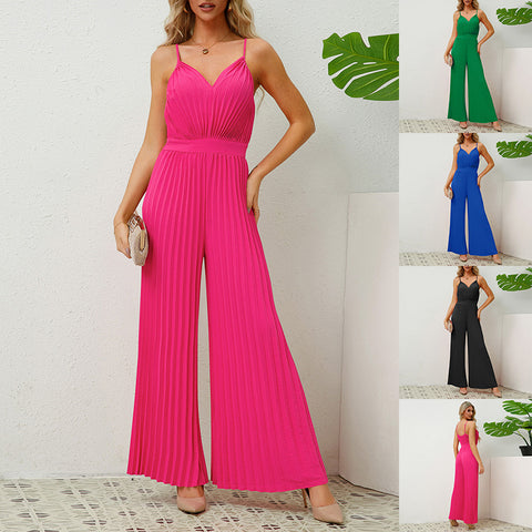 V Neck Jumpsuit