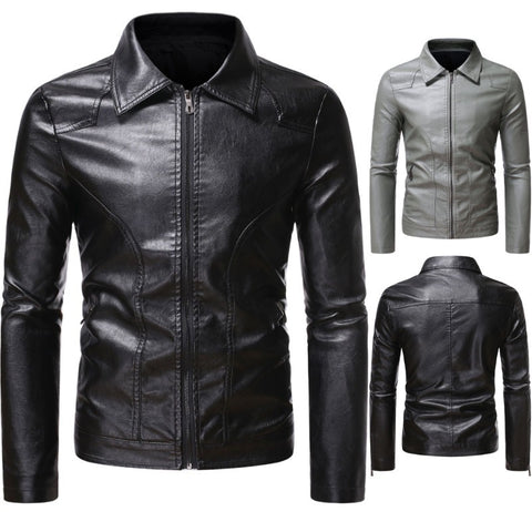 Slim Fit Leather Jacket